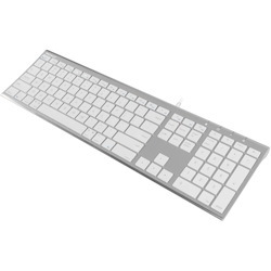 Macally Aluminum Ultra Slim USB-C Wired keyboard for Mac and PC