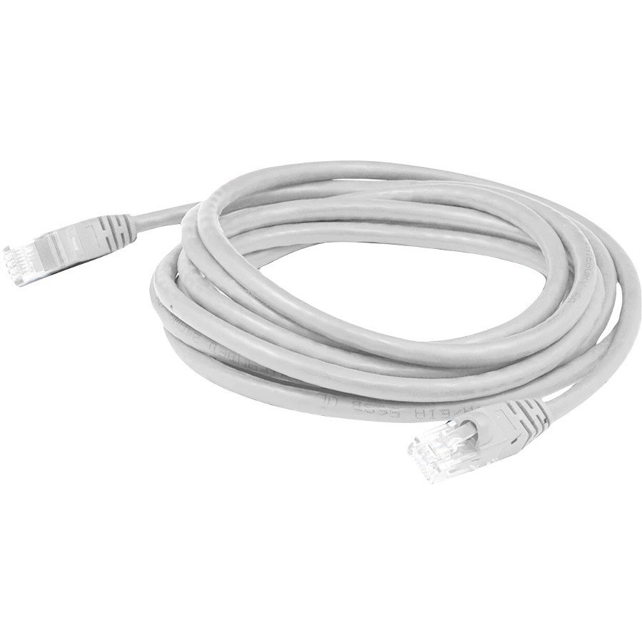 AddOn 6in White CAT 6 Shielded PVC Ethernet Cable Snagless Bubble Boot RJ-45 M/M