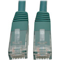 Eaton Tripp Lite Series Cat6 Gigabit Molded (UTP) Ethernet Cable (RJ45 M/M), PoE, Green, 15 ft. (4.57 m)