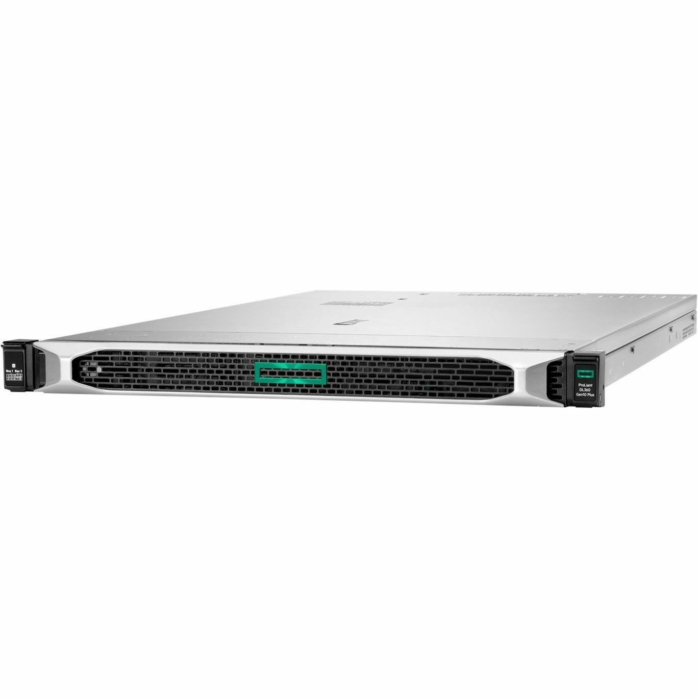 HPE ProLiant DL360 G10 Plus 1U Rack Server - 1 x Intel Xeon Silver 4309Y 2.80 GHz - 64 GB RAM - 4.80 TB HDD - (2 x 2.4TB) HDD Configuration - 24Gb/s SAS, NVMe Controller