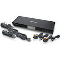 IOGEAR GCS1784 4-Port Dual Link DVI KVMP Switch with 7.1 Audio and Cables