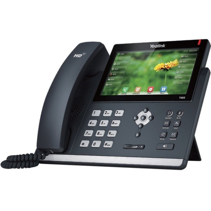 Yealink SIP-T48S IP Phone - Corded - Wall Mountable, Desktop - Black
