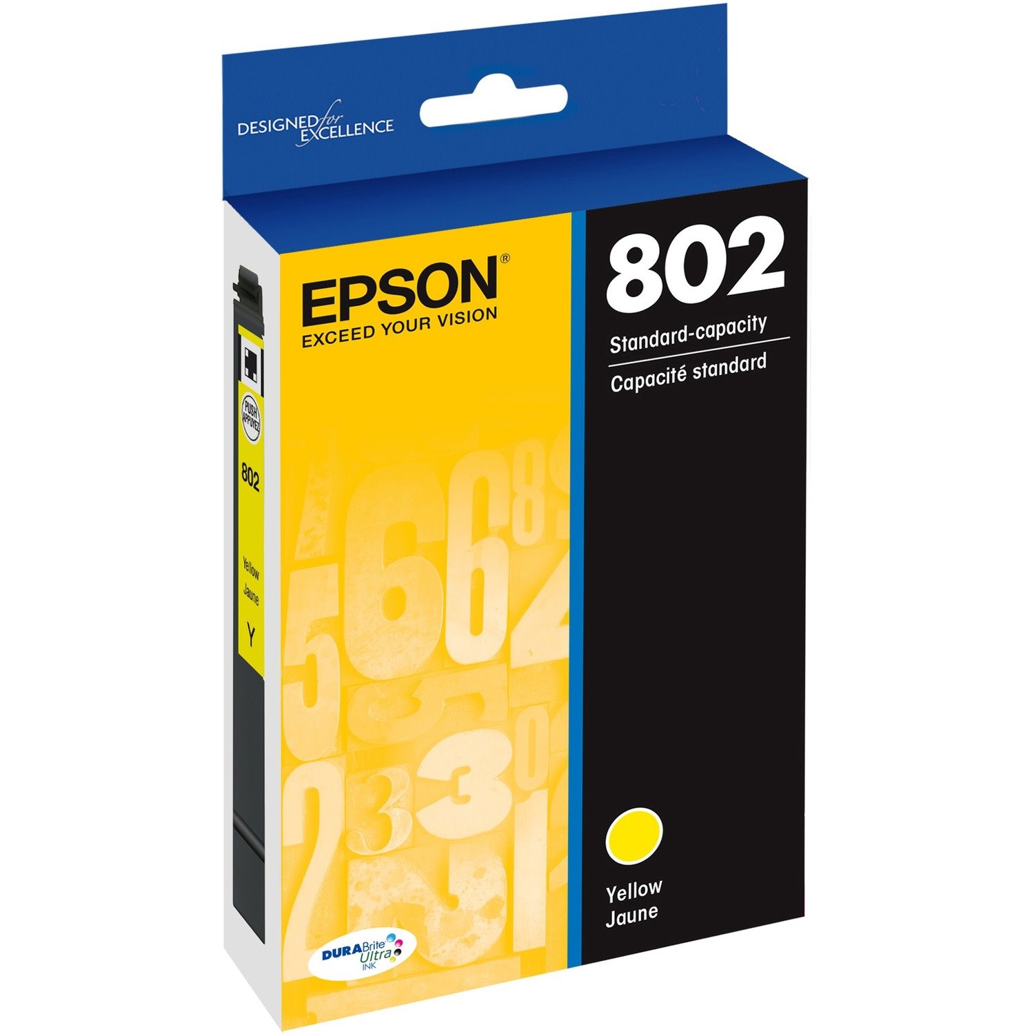 Epson DURABrite Ultra 802 Original Inkjet Ink Cartridge - Yellow - 1 Each