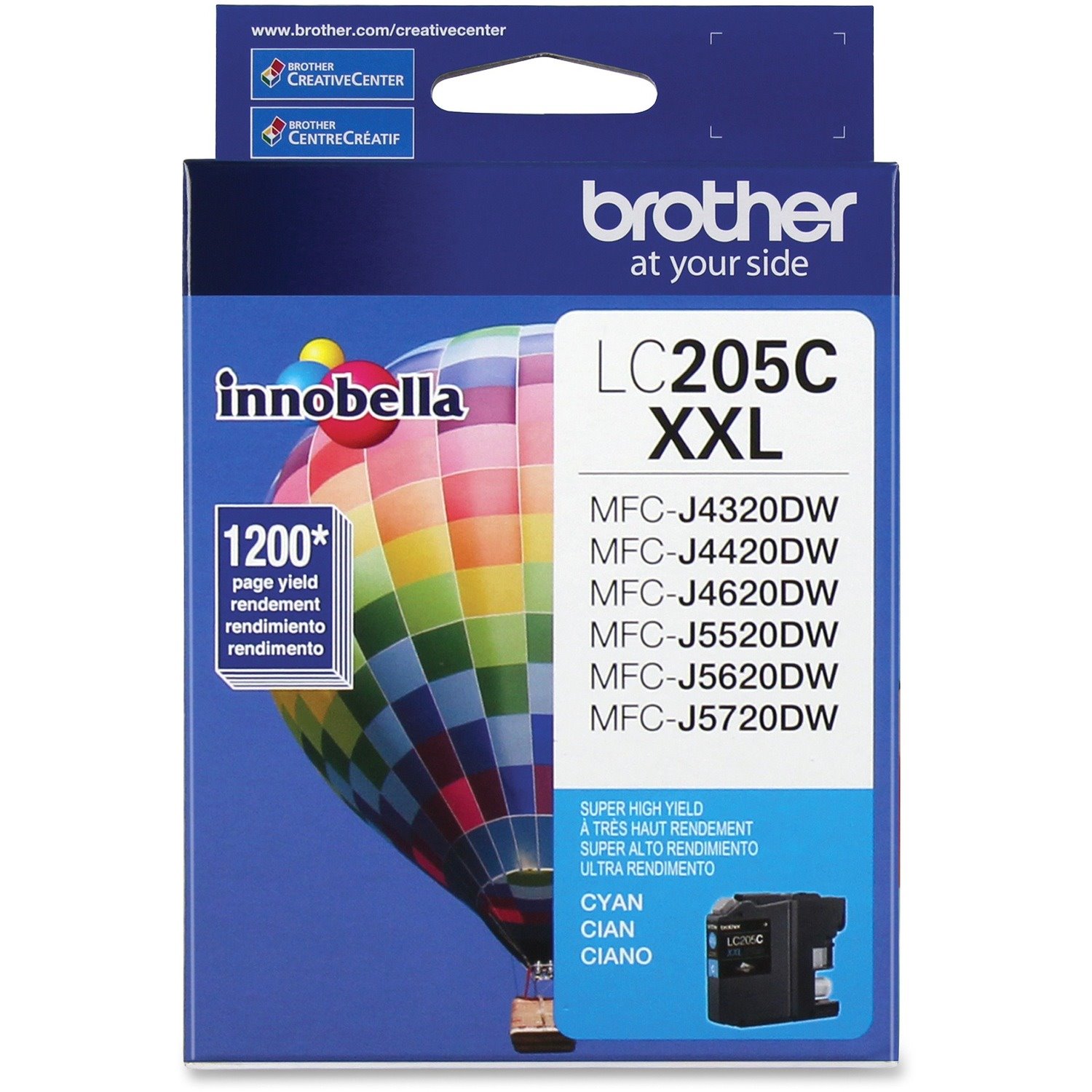 Brother Genuine Innobella LC205C Super High Yield Cyan Ink Cartridge