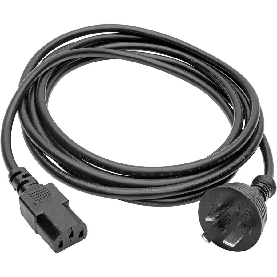 Eaton Tripp Lite Series China Computer Power Cord, GB 15934-2008 to C13 - 10A, 250V, 17 AWG, 10 ft. (3.05 m), Black