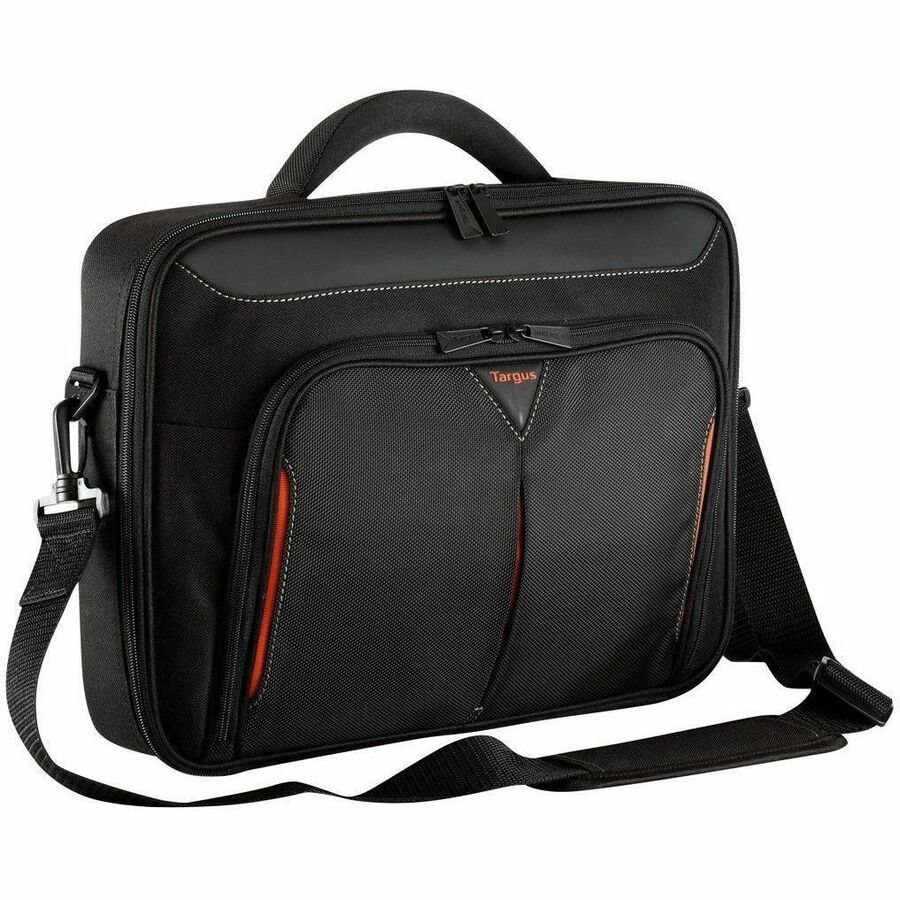 Targus Classic+ CN415EU Carrying Case for 38.1 cm (15") to 39.6 cm (15.6") Notebook - Black, Red