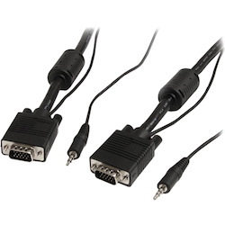 StarTech.com 5m Coax High Resolution Monitor VGA Video Cable with Audio HD15 M/M - VGA Extension Cable - HD15 to HD15 Cable