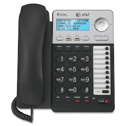 AT&T ML17929 2-Line Corded Office Phone System with Caller ID/Call Waiting, Black