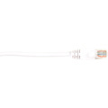 Black Box CAT5e Value Line Patch Cable, Stranded, White, 1-ft. (0.3-m), 5-Pack