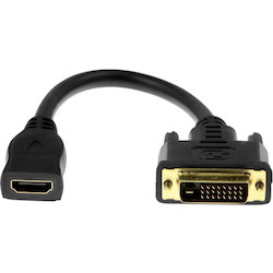 Rocstor HDMI to DVI-D Video Cable Adapter - 8in - HDMI Female to DVI Male