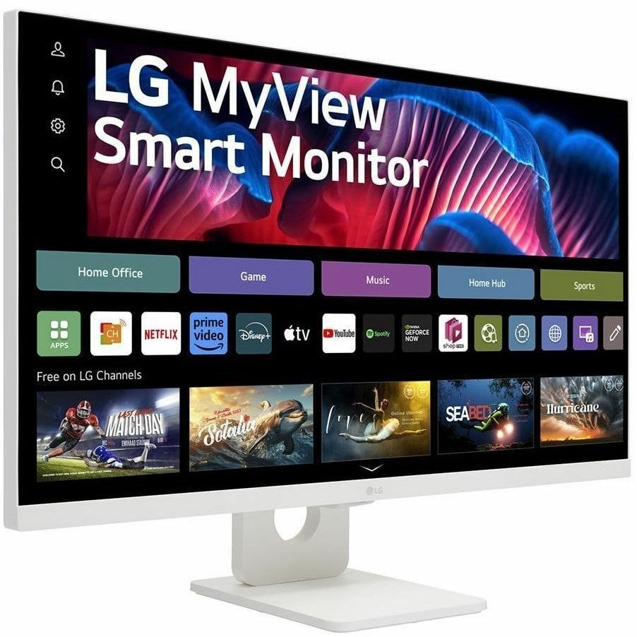 LG MyView 27SR73U-W 27" Class 4K UHD Smart LCD Monitor - 16:9 - White