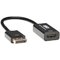 Tripp Lite by Eaton DisplayPort to HDMI 4K Active Adapter Video Converter, DP Ver 1.2, HDCP, 4K 30Hz (M/F), 6-in. (15.24 cm)