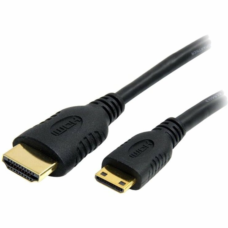 StarTech.com 1 m HDMI/Mini-HDMI A/V Cable for Camera, Cellular Phone, TV, Audio/Video Device, Digital Camera, Smartphone, Notebook, Tablet, Monitor, Projector - 1