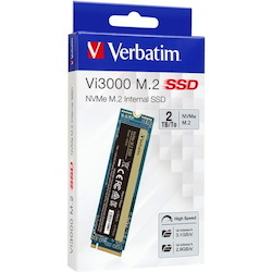 Verbatim Vi3000 2 TB Solid State Drive - M.2 2280 Internal - PCI Express NVMe (PCI Express 3.0 x4)