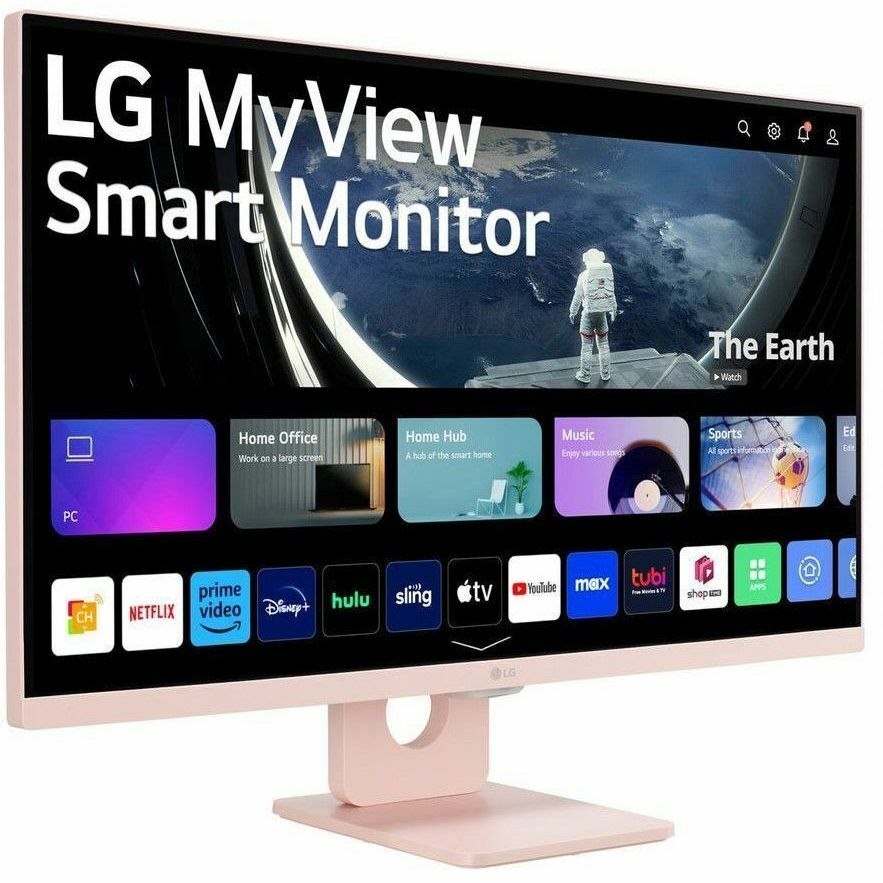 LG MyView 27SR50F-P 27" Class Full HD Smart LCD Monitor - 16:9 - Pink