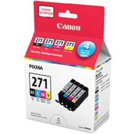 Canon CLI-271 Original Inkjet Ink Cartridge - Black, Cyan, Magenta, Yellow Pack