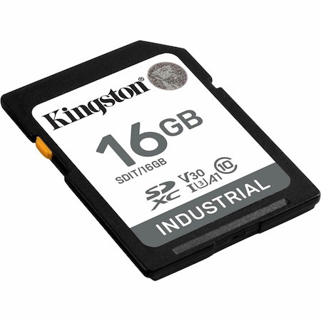 Kingston Industrial 16 GB Class 10/UHS-I (U3) V30 SDHC - 1 Pack