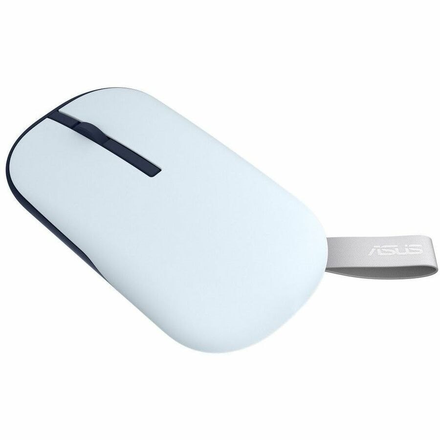 Asus Marshmallow MD100 Mouse - Bluetooth/Radio Frequency - USB - Optical - Quiet Blue - 1