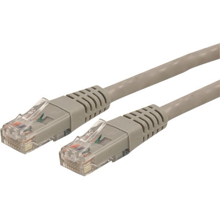 StarTech.com 15m Cat6 Patch Cable with Molded RJ45 Connectors - Gray - Cat6 Ethernet Patch Cable - 15 m UTP Cat 6 Patch Cord