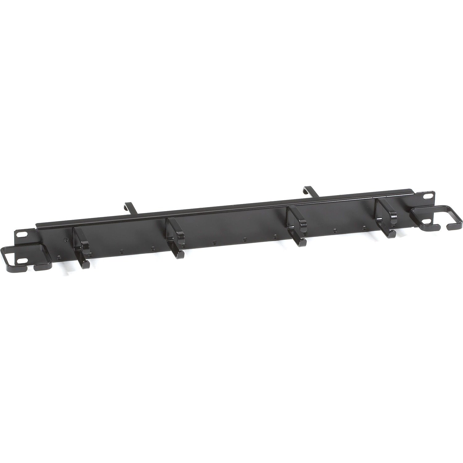 Black Box Horizontal Rackmount IT Cable Manager - 1U, 19" , Double-Sided, Black