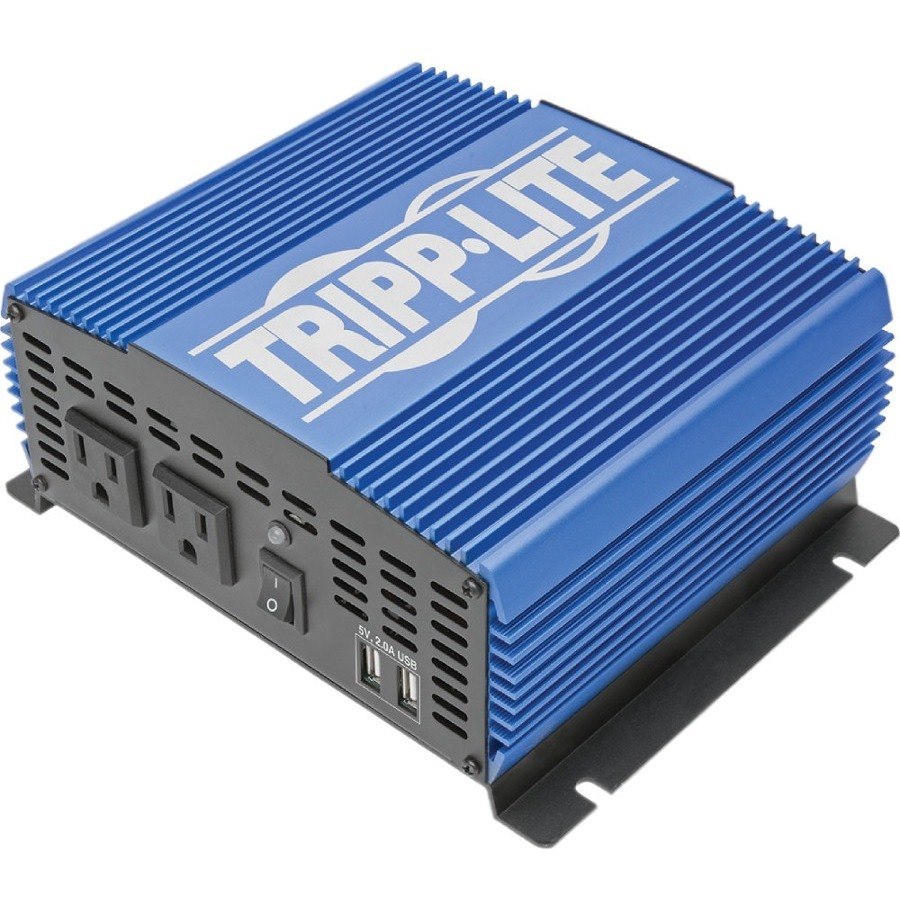 Tripp Lite by Eaton 1500W Medium-Duty Compact Mobile Power Inverter with 2 AC/2 USB - 2.0A/Battery Cables