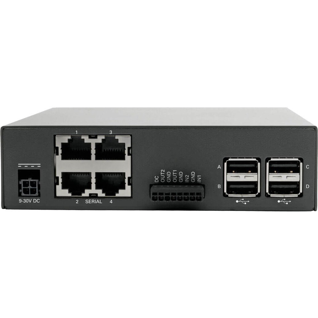 Tripp Lite by Eaton 4-Port Console Server with Dual GB NIC, 4Gb Flash and 4 USB Ports