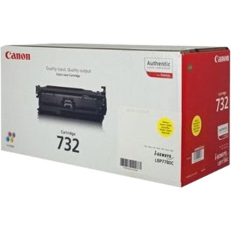 Canon 732Y Original Standard Yield Laser Toner Cartridge - Yellow - 1 Pack