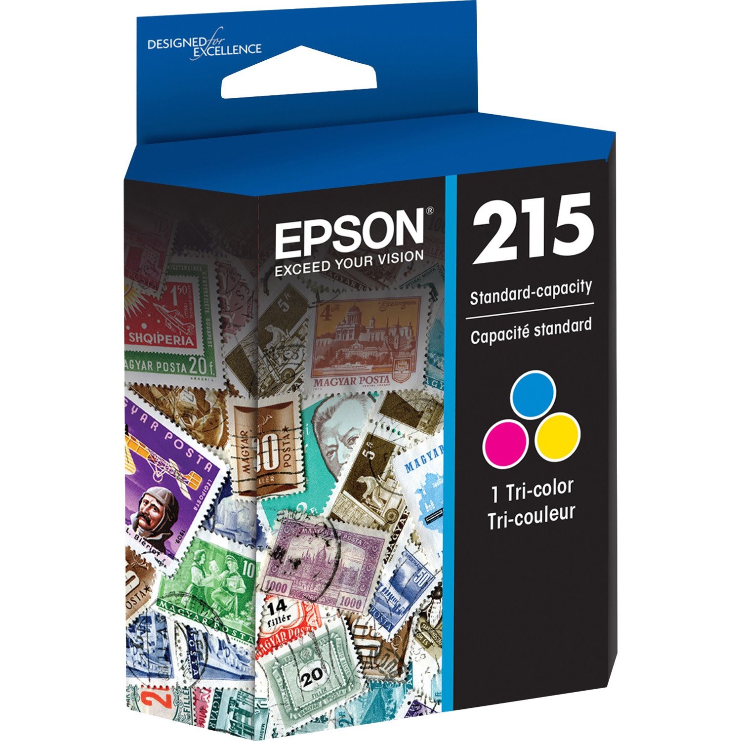 Epson 215 Original Inkjet Ink Cartridge - Tri-color - 1 Each