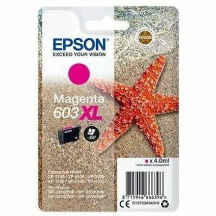 Epson 603XL Original Extra Large Yield Inkjet Ink Cartridge - Single Pack - Magenta - 1 Pack