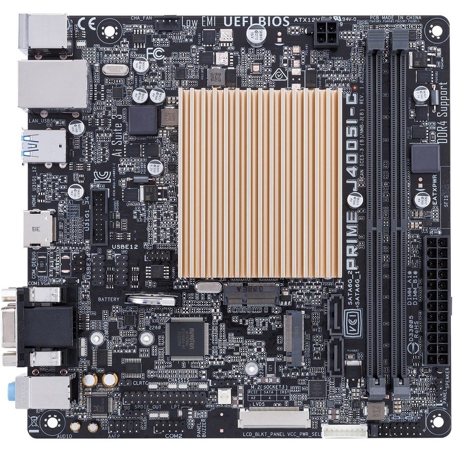 Asus Prime J4005I-C Desktop Motherboard - Mini ITX