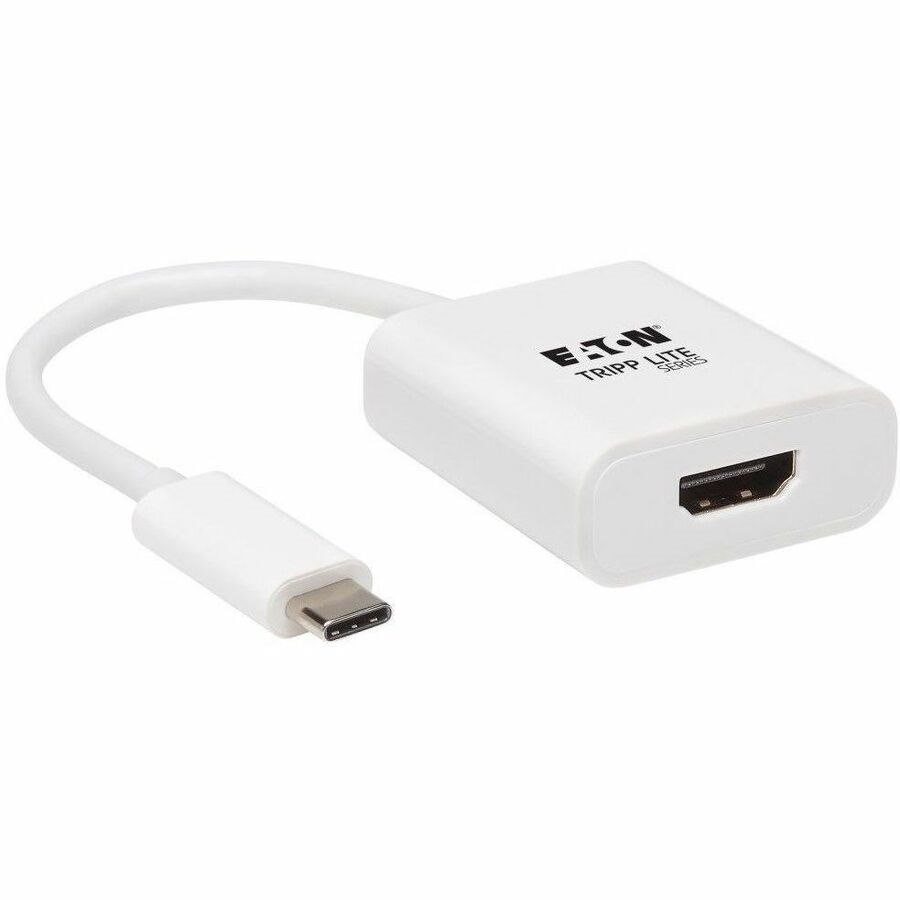 Eaton Tripp Lite Series USB-C to HDMI Adapter (M/F) - 4K 60 Hz, HDR, 4:4:4, DP 1.2, HDCP 2.2, White