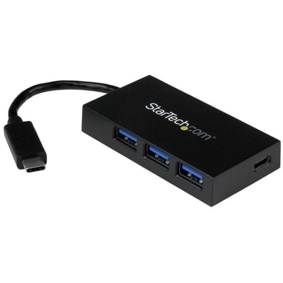 StarTech.com USB C Hub - 4 Port USB-C to USB-A (3x) and USB-C (1x) - Bus Powered USB Hub - USB Type C Hub - Port Expander