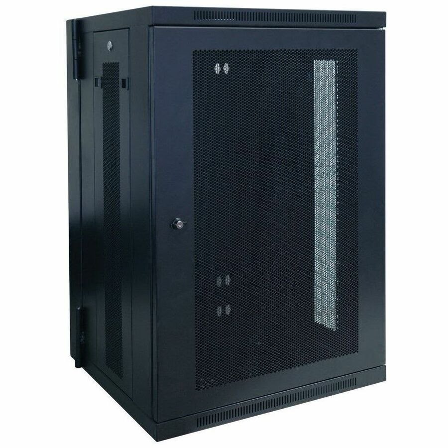 Tripp Lite by Eaton SmartRack SRW18US 18U Wall Mountable Enclosed Cabinet Rack Cabinet - 482.60 mm Rack Width - Black