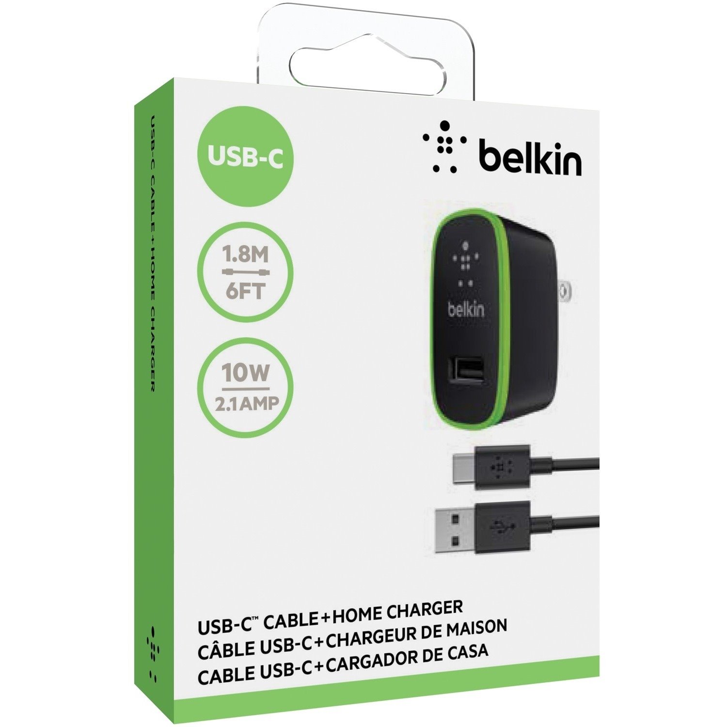 Belkin USB-C to USB-A Cable with Universal Home Charger