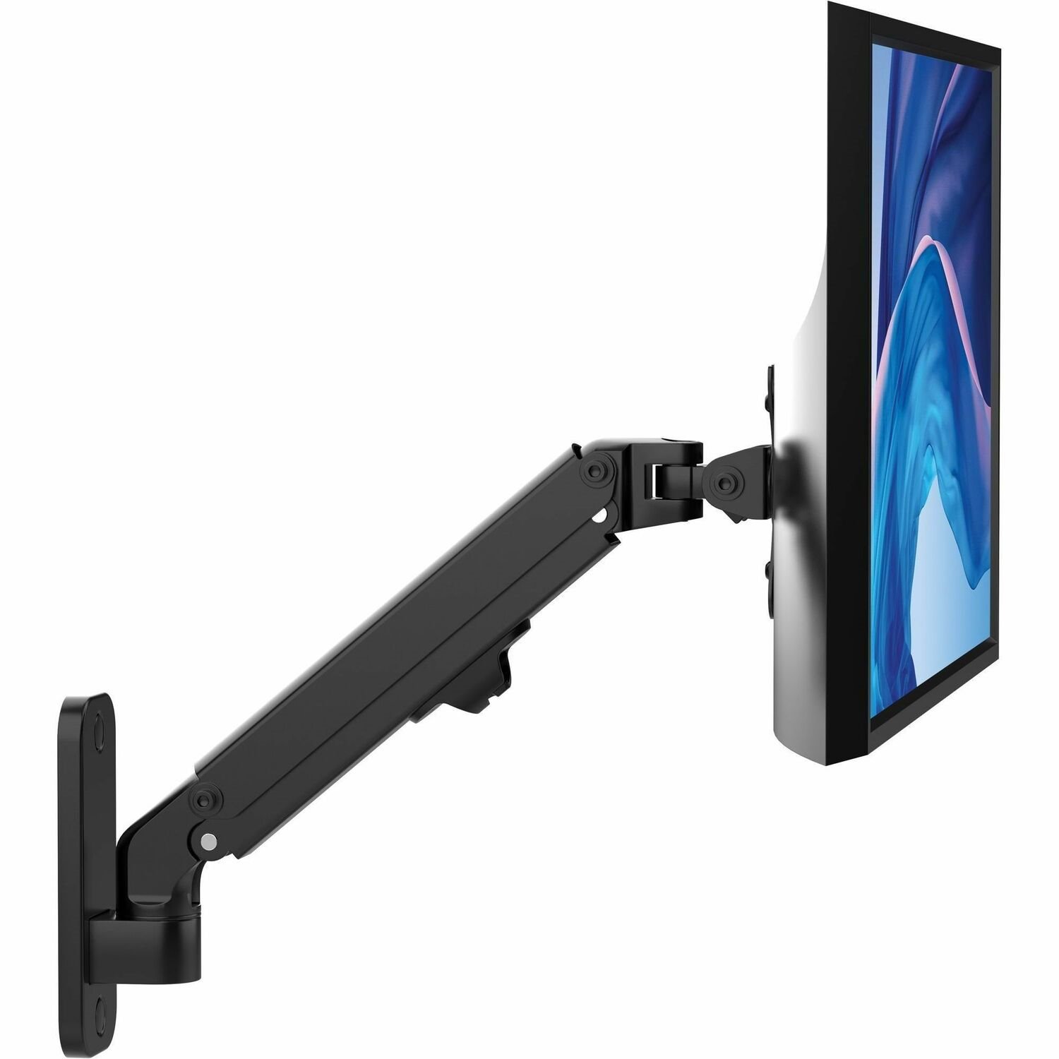 CTA Digital Adjustable Monitor Arm Wall Mount (Black)