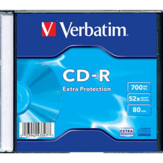 Verbatim 43347 CD Recordable Media - CD-R - 52x - 700 MB - 1 Pack Slim Case