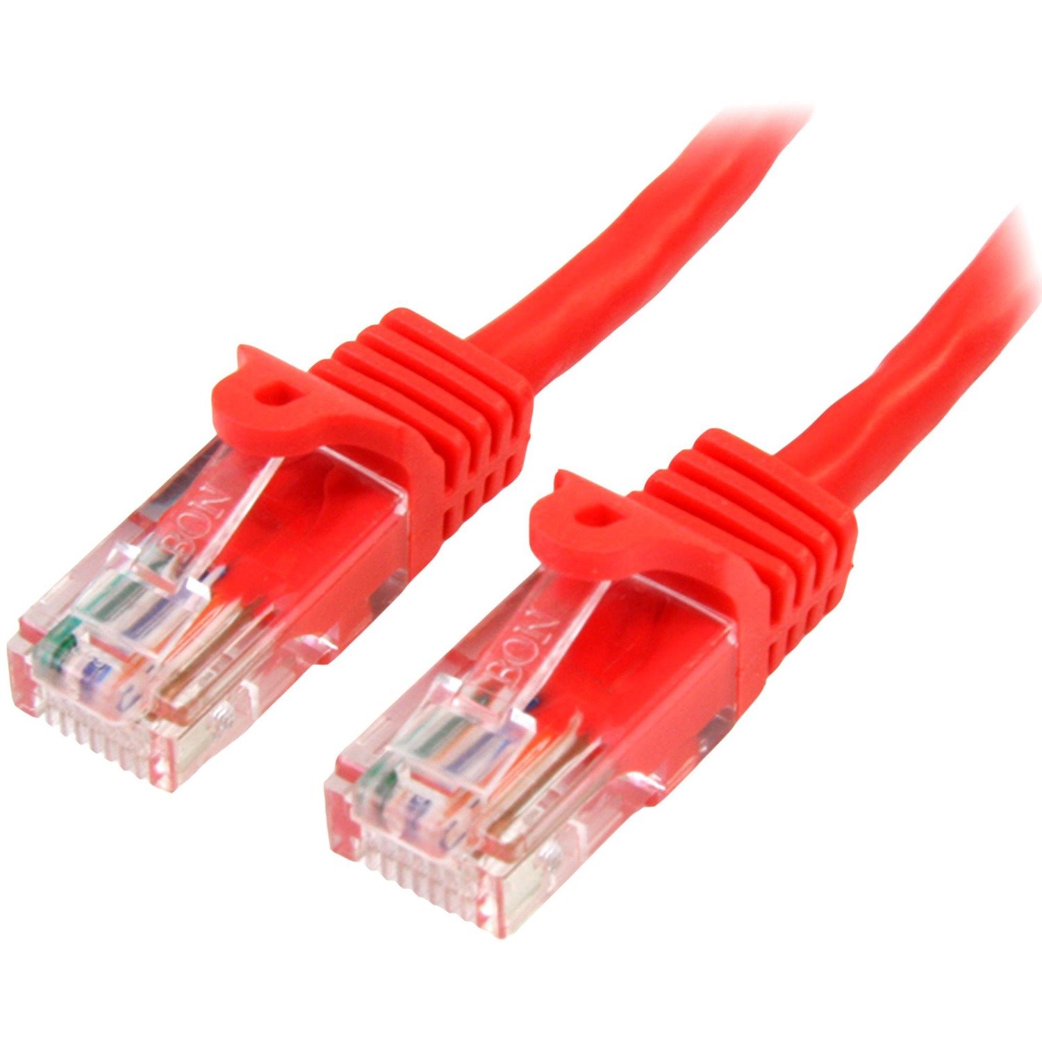 StarTech.com 1 m Red Cat5e Snagless RJ45 UTP Patch Cable - 1m Patch Cord - Ethernet Patch Cable - RJ45 Male to Male Cat 5e Cable