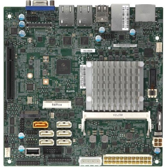 Supermicro X11SAA Server Motherboard - Intel Chipset - Socket BGA-1296 - Mini ITX