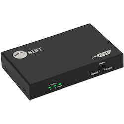 SIIG 2 Port HDMI 2.0 4K @60Hz HDR Splitter with EDID & Downscaler