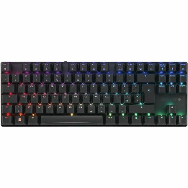 CHERRY MX 8.2 Gaming Keyboard - Wireless Connectivity - USB Type A Interface - RGB LED - English (UK) - Black