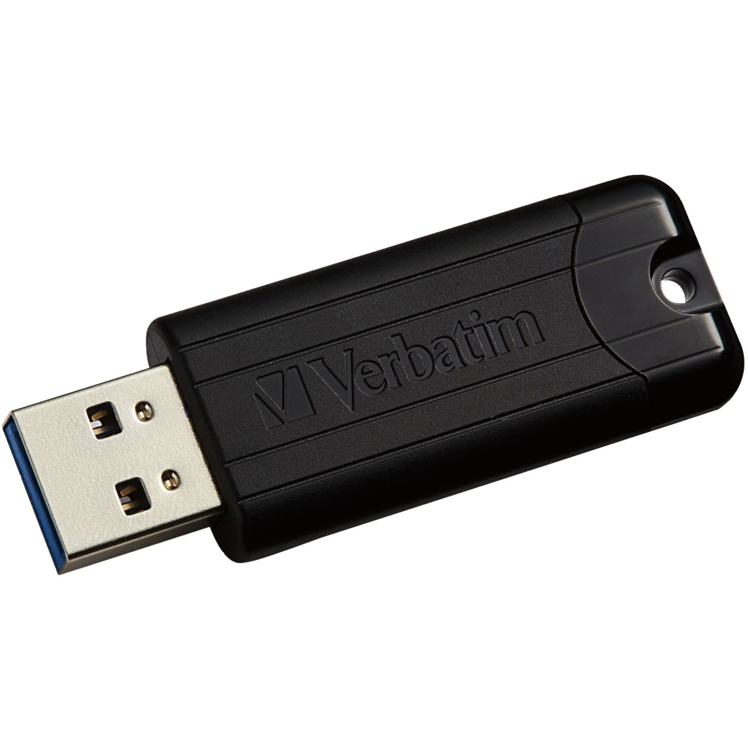 Verbatim PinStripe 256 GB USB 3.2 (Gen 1) Type A Flash Drive - Black