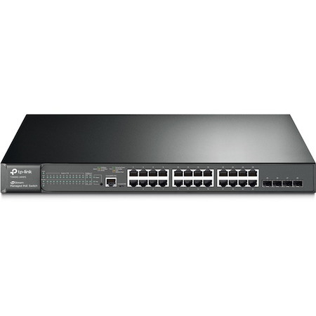 TP-Link JetStream T2600G-28MPS 24 Ports Manageable Ethernet Switch - Gigabit Ethernet - 10/100/1000Base-T, 1000Base-X