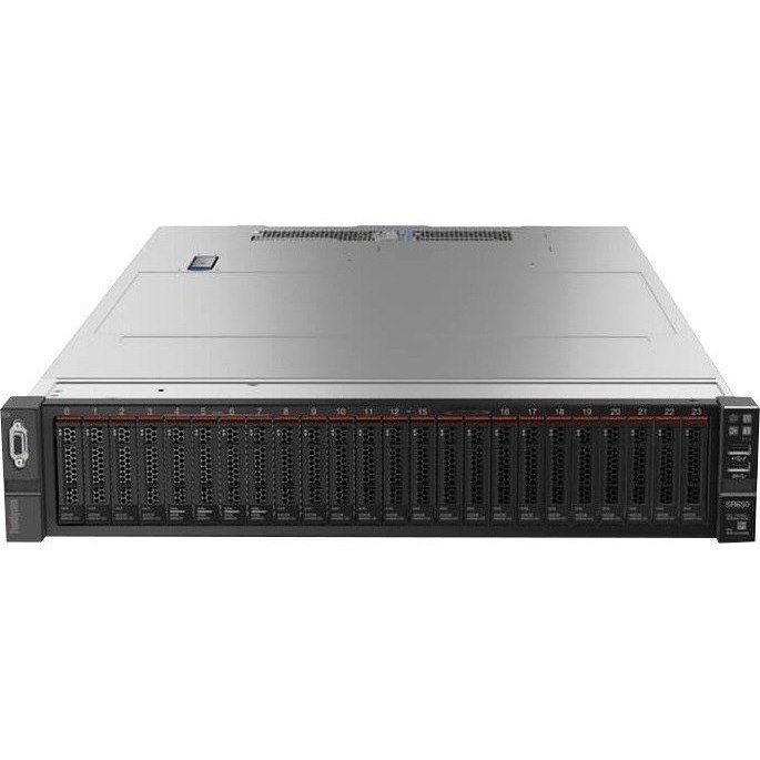 Lenovo ThinkSystem SR650 7X06A0PNNA 2U Rack Server - 2 x Intel Xeon Silver 4214 2.20 GHz - 192 GB RAM - 6.50 TB SSD - (2 x 3.2TB, 2 x 128GB) SSD Configuration - 12Gb/s SAS Controller