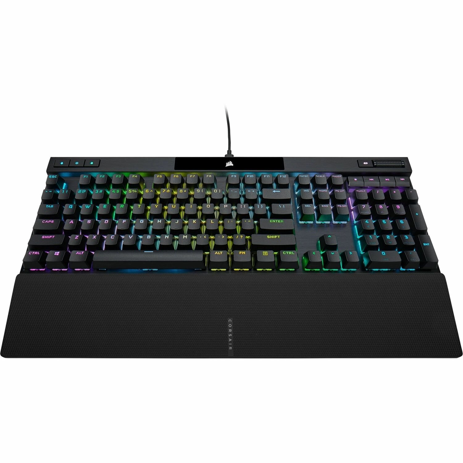 Corsair K70 Gaming Keyboard - Cable Connectivity - USB Type A Interface - RGB LED - English (North America) - Black