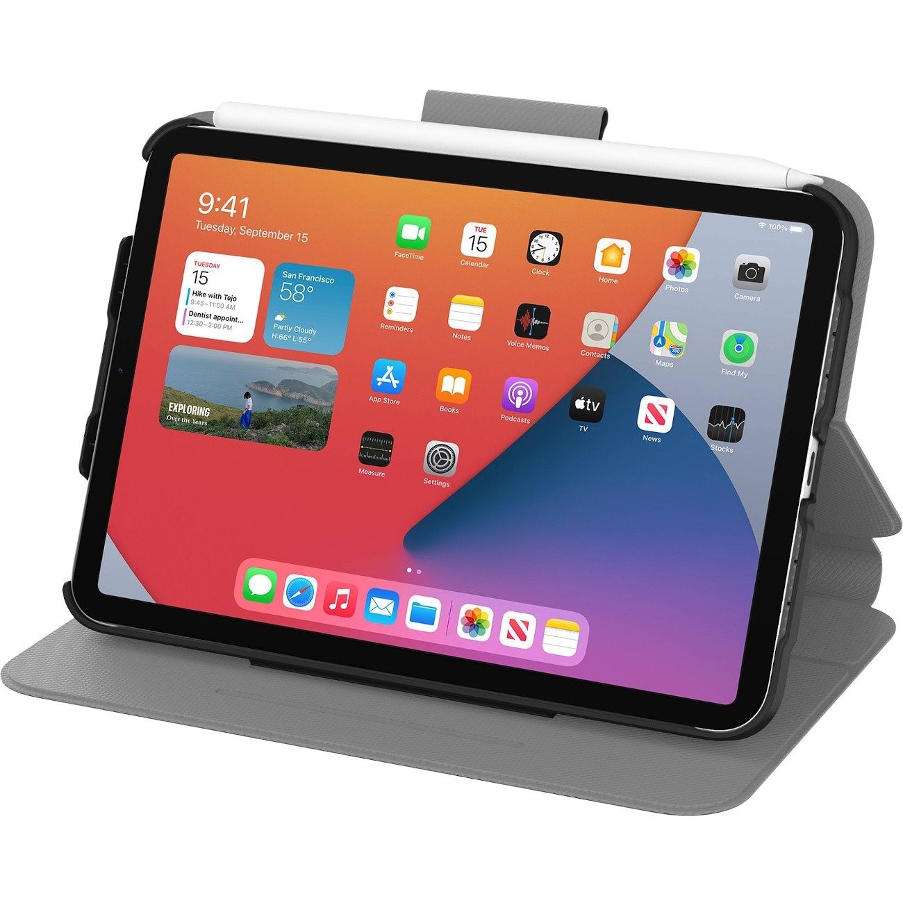 Incipio SureView Carrying Case (Folio) Apple iPad mini (6th Generation) Tablet - Black