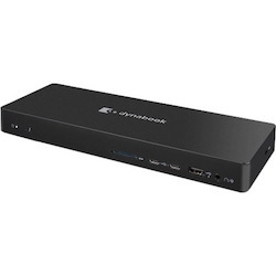 Dynabook Thunderbolt, USB Type C Docking Station for Desktop PC/Notebook/Monitor - Memory Card Reader - SD - 135 W - Black