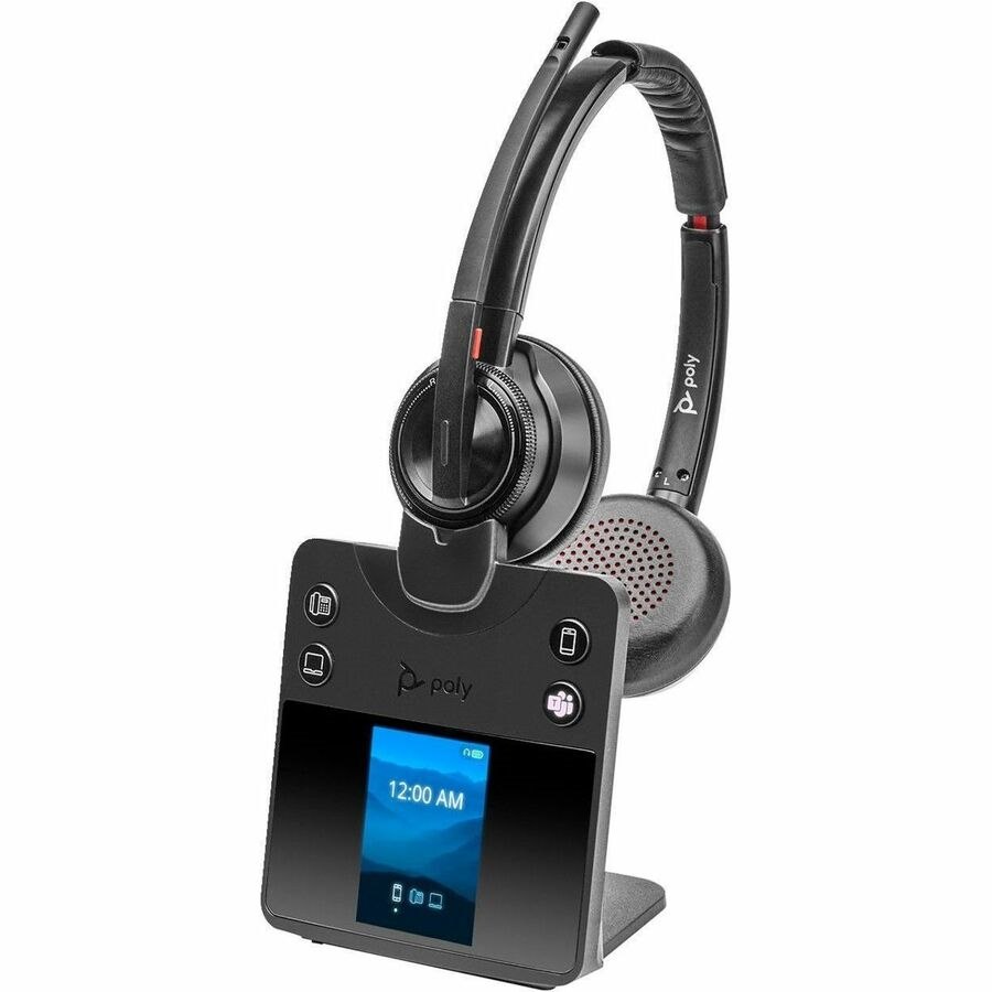 Poly Savi 8400 Office 8420 Wireless On-ear Stereo Headset - Black