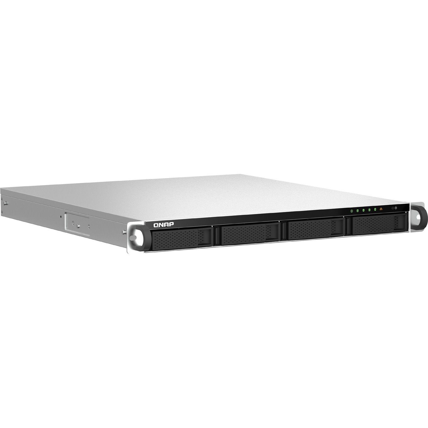 QNAP TS-464U-RP-8G 4 x Total Bays SAN/NAS Storage System - 4 GB Flash Memory Capacity - Intel Celeron Quad-core (4 Core) 2 GHz - 8 GB RAM - DDR4 SDRAM - 1U Rack-mountable