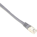 Black Box CAT6 250-MHz Stranded Patch Cable Slim Molded Boot - S/FTP, CM PVC, Gray, 5FT