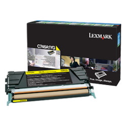 Lexmark Original Standard Yield Laser Toner Cartridge - Yellow - 1 Each